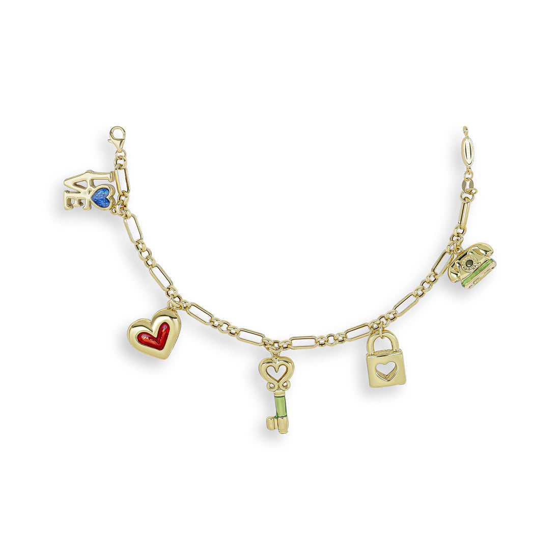 Bracciale love charms in oro 18KT