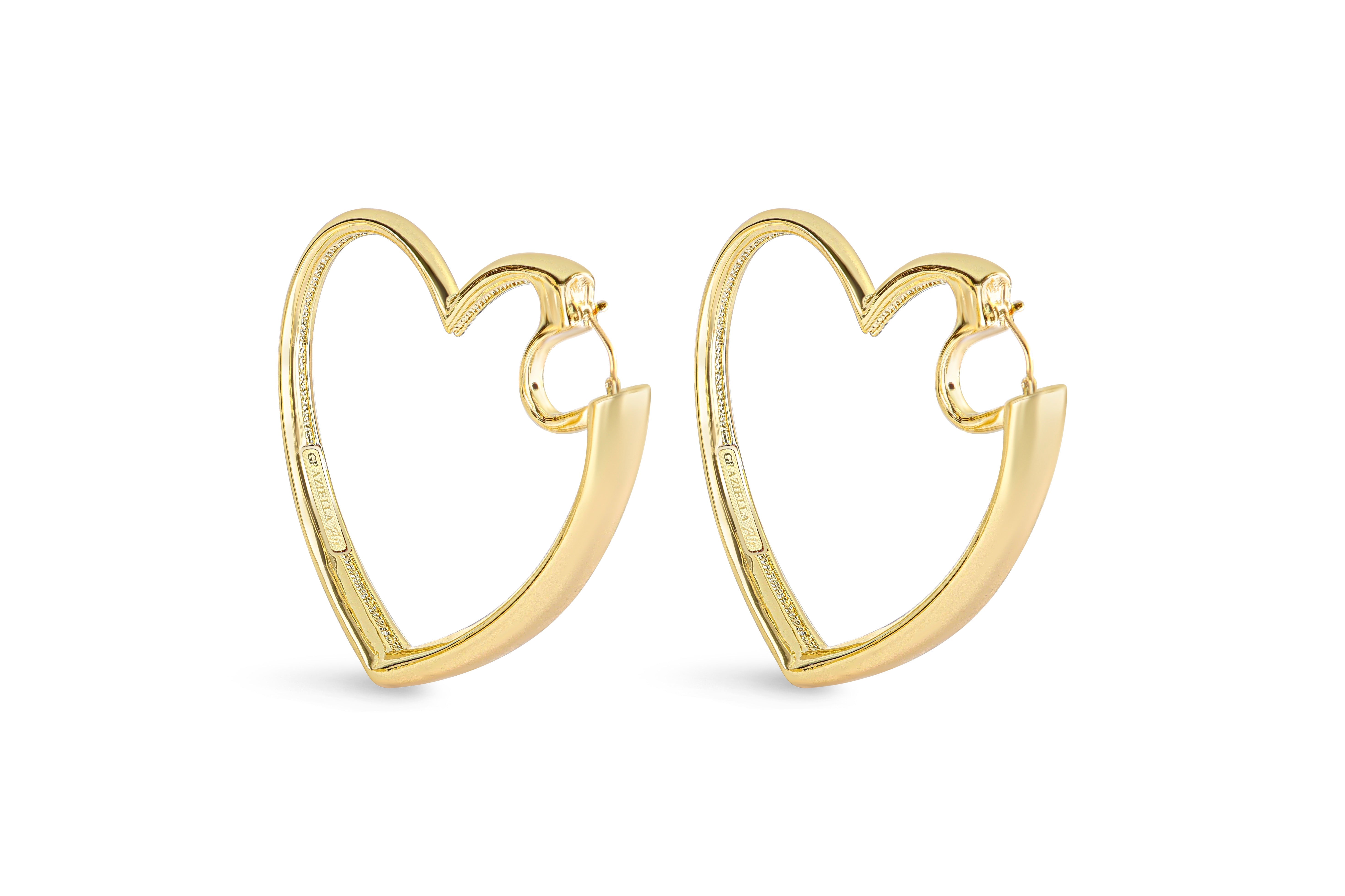 Orecchino cuore in oro 18KT