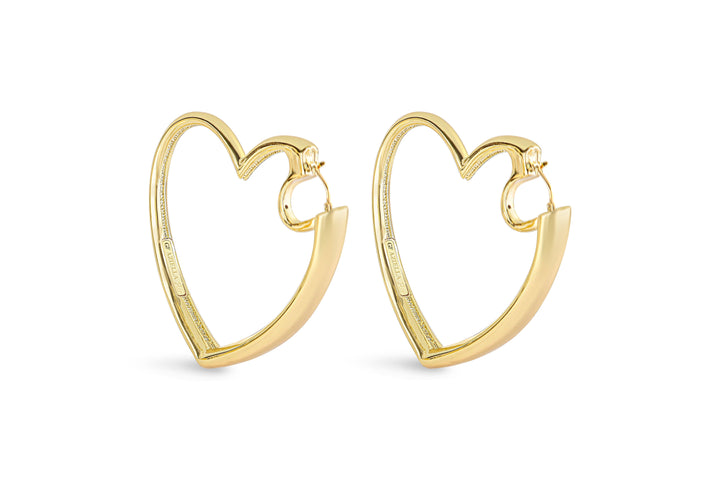 Orecchino cuore in oro 18KT