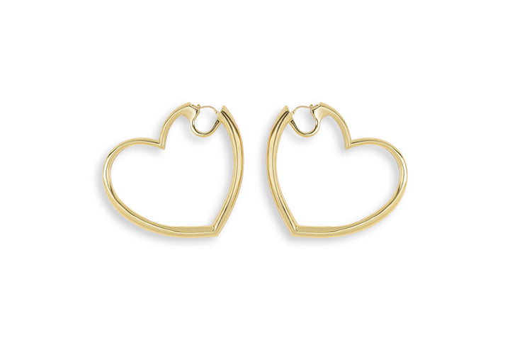 Orecchino cuore in oro 18KT