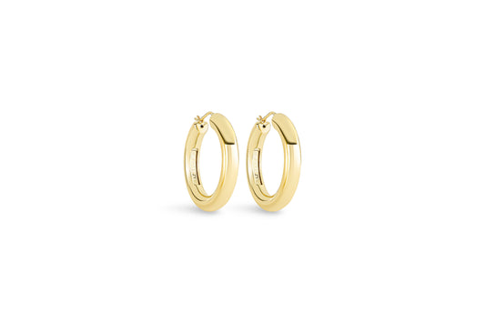 orecchino timeless spessore 0,6 cm · 18 kt