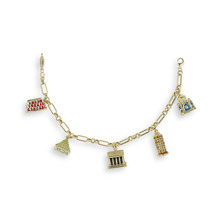 Bracciale orizzonti charms in oro 18KT