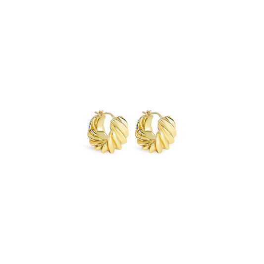 Orecchino onda 18KT