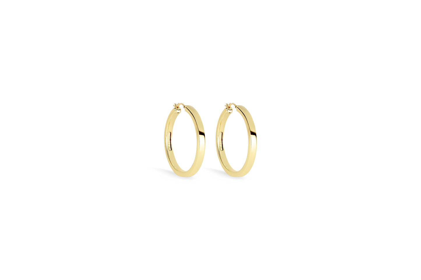 orecchino timeless quadra spessore 0,4 cm