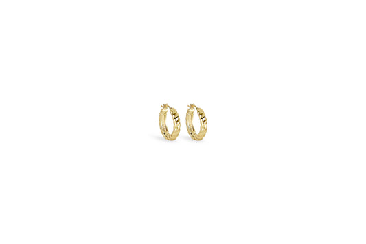 orecchino timeless spirale spessore 0,4 cm · 14K