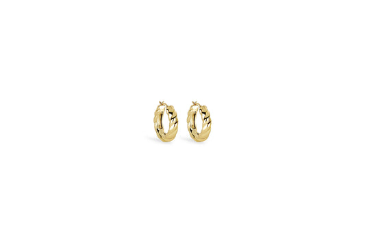 orecchino timeless spirale spessore 0,6 cm · 14K