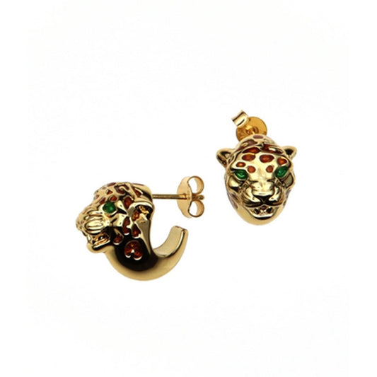 Earrings Leopard · 000REL991/500 · 14 kt