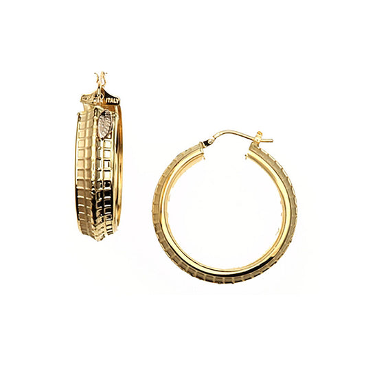 Earrings Mesh · 080RET049/425 · 14 kt