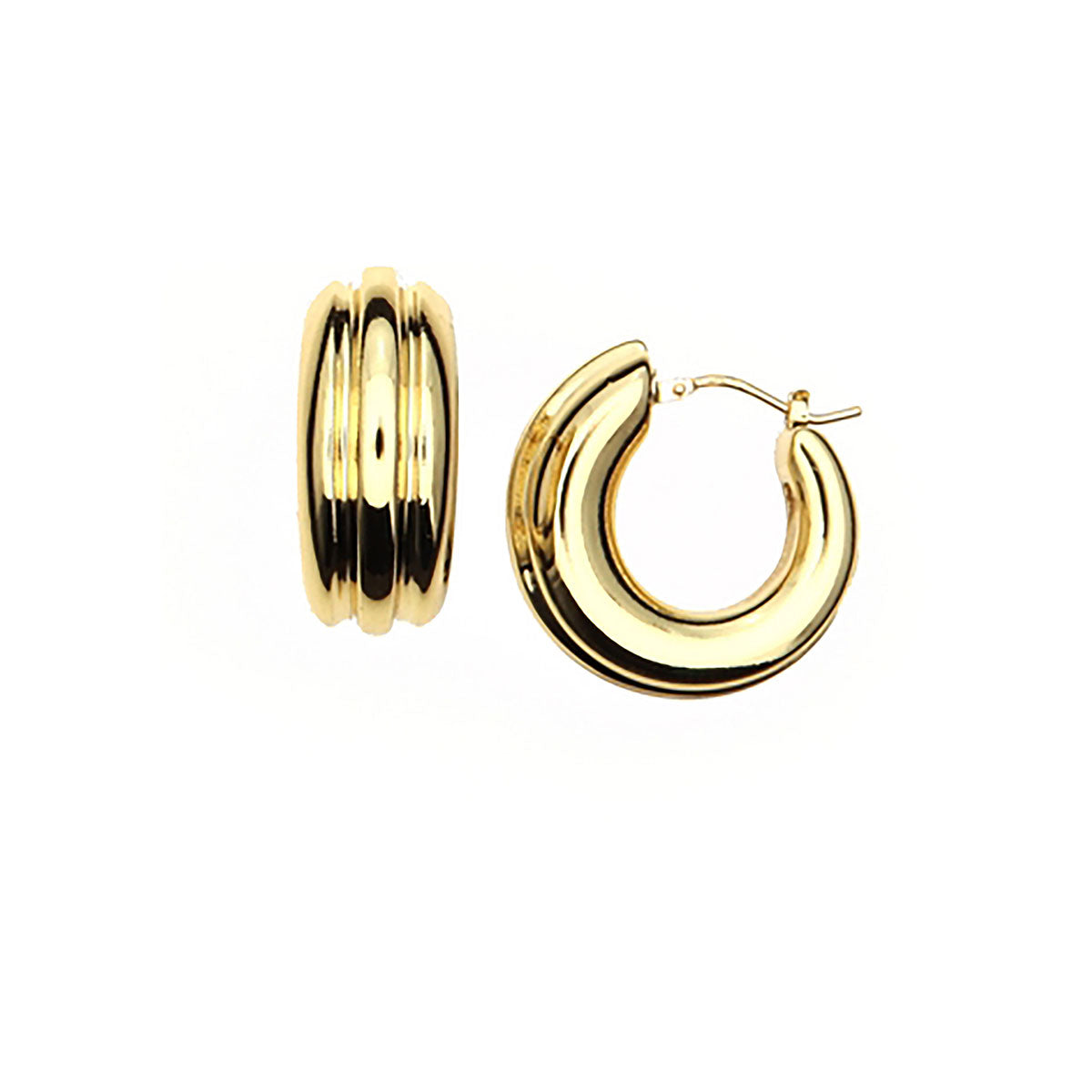 Orecchino Doppio Cerchio · 14K