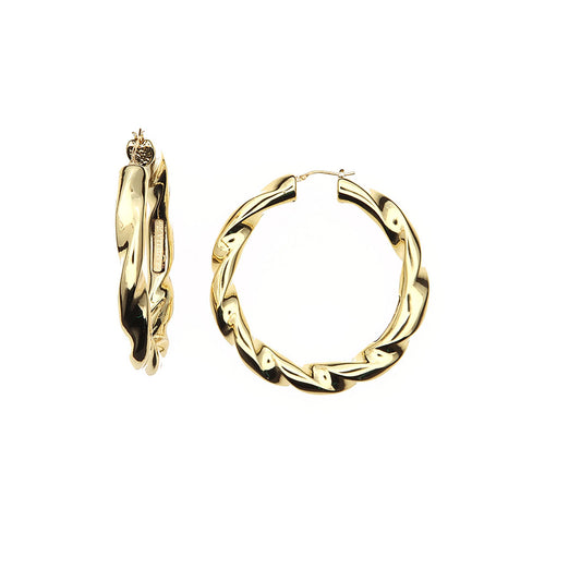 Earrings Torchon · 080RET045/445 · 14 kt