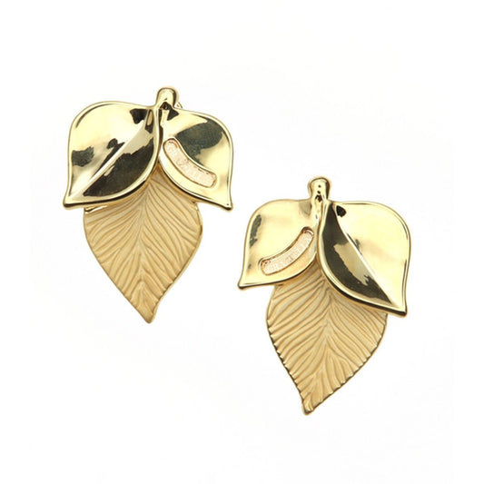Earrings Leaf · 000SES078/400 · 18 kt
